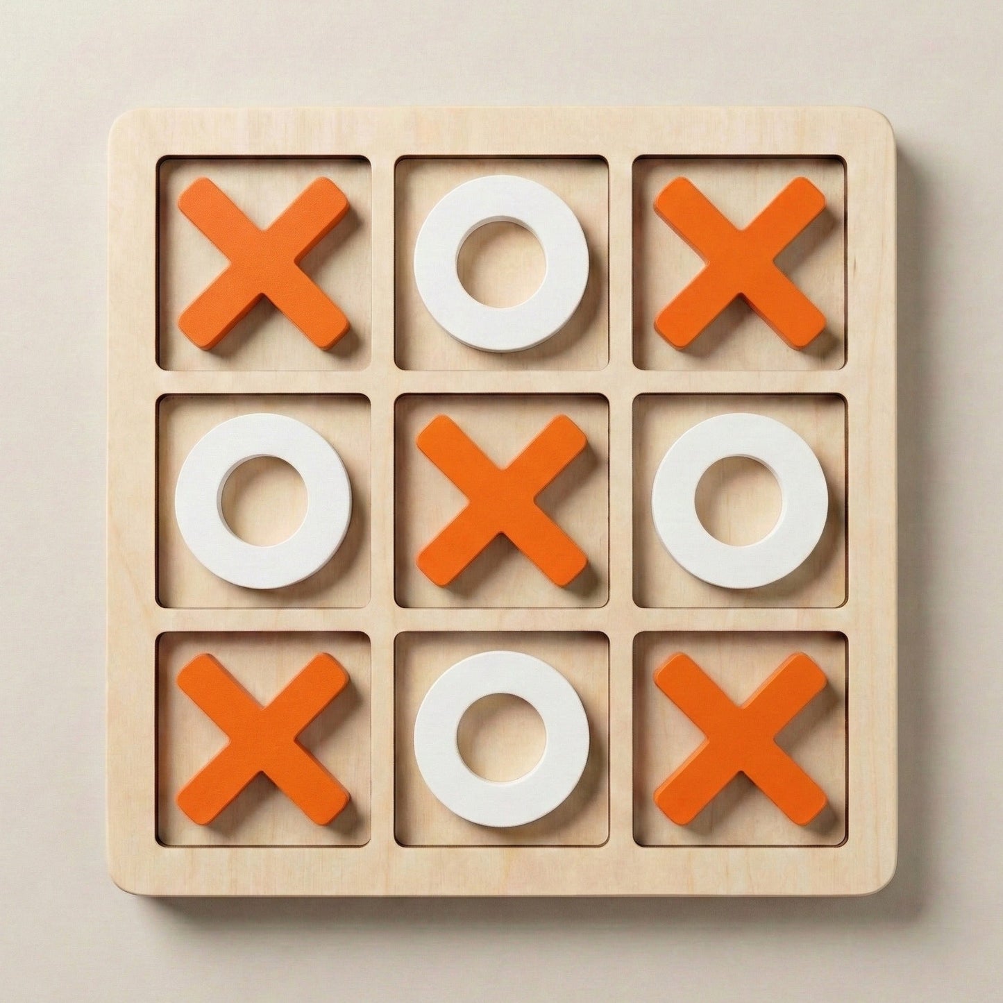 Montessori Holz Tic-Tac-Toe Spielset
