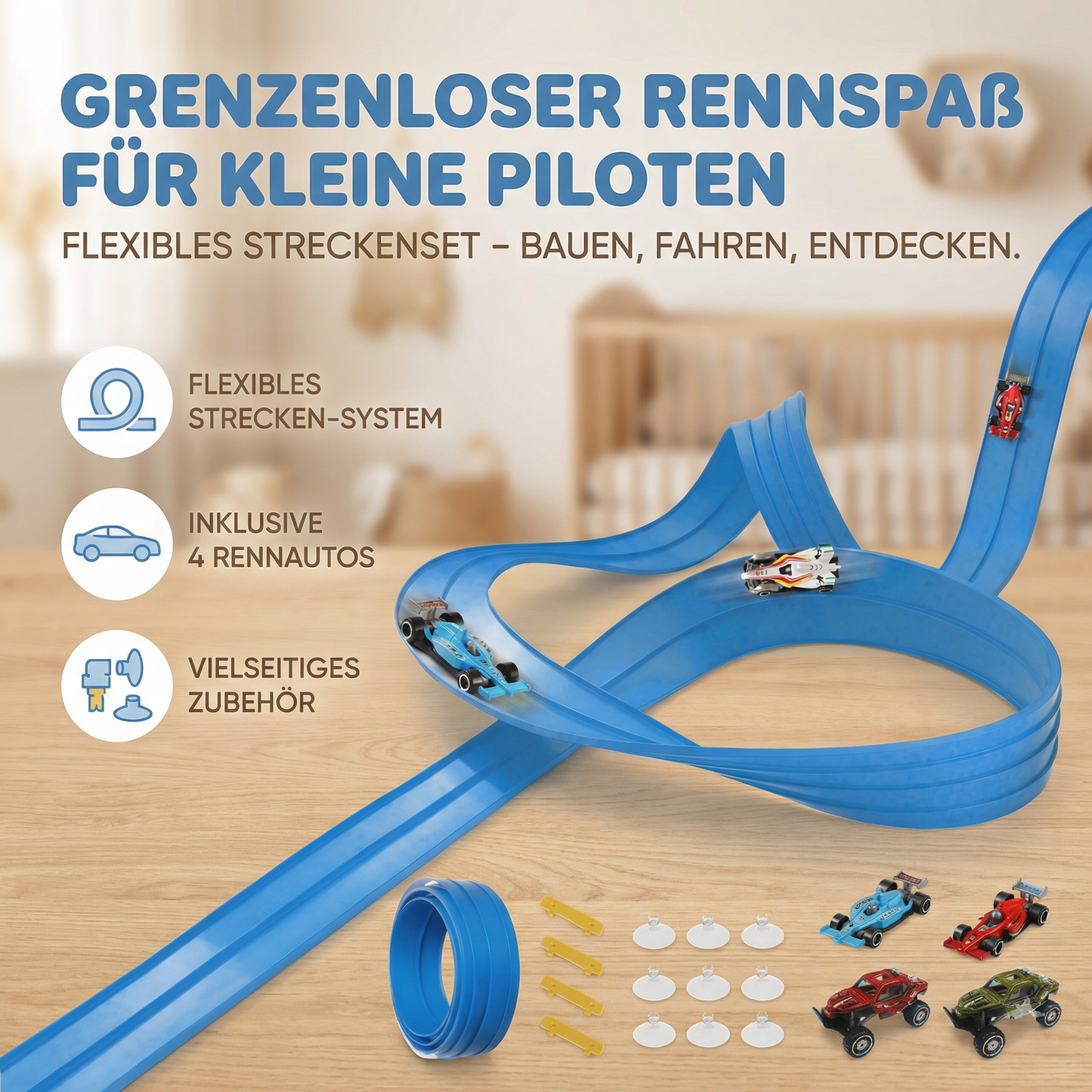 DIY Flexible Rennbahn Spielset