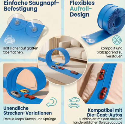 Flexible Rennstrecke für Kinder
