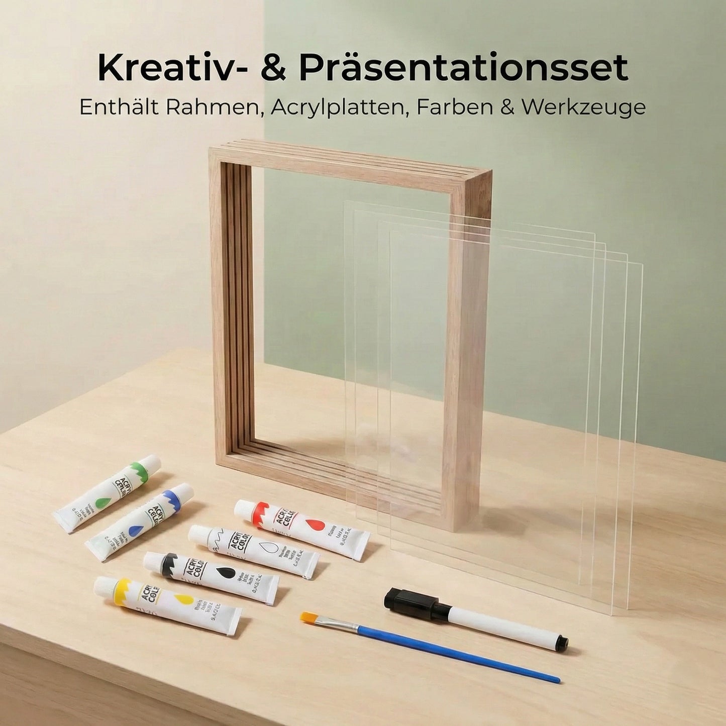 DIY Familien Handabdruck Set