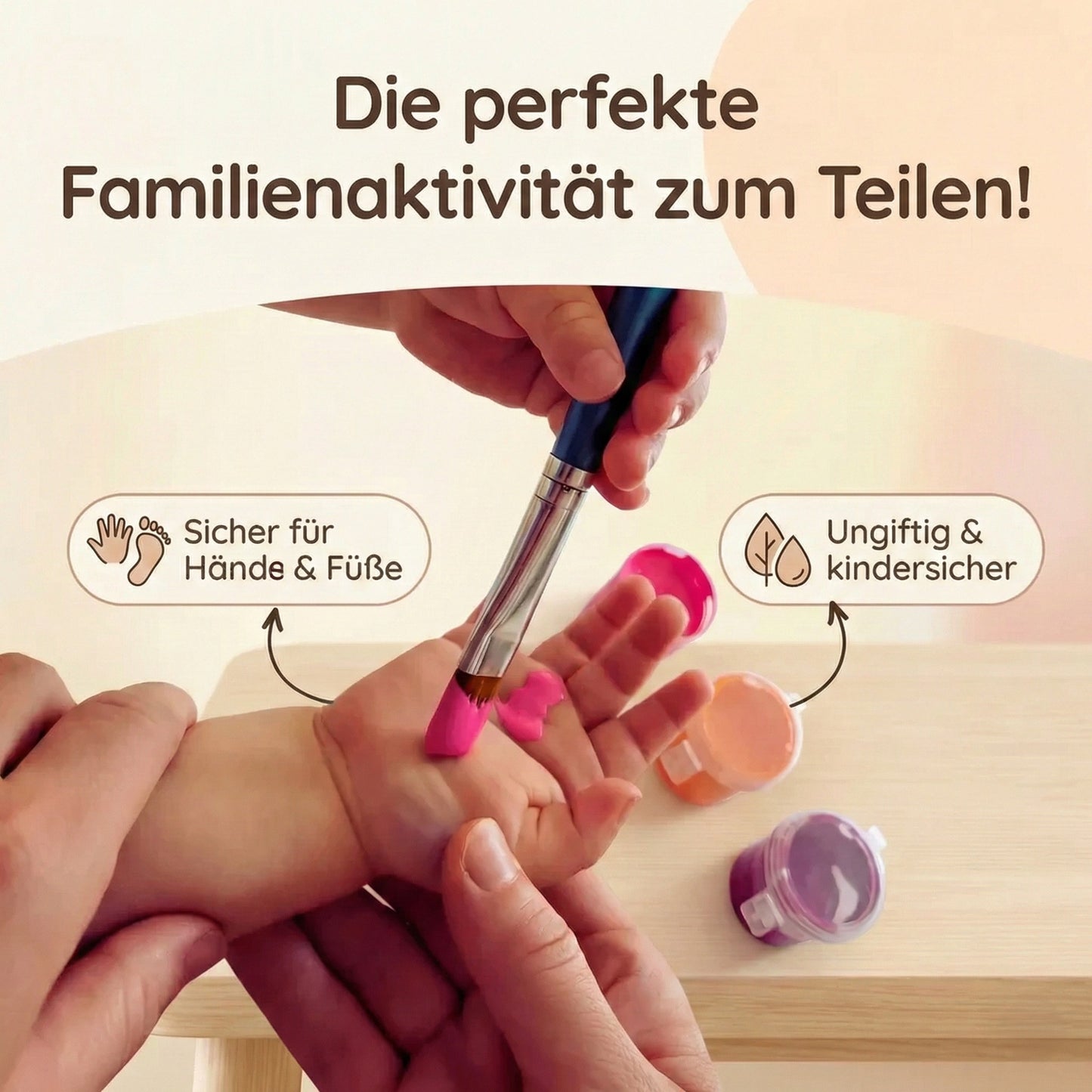 DIY Familien Handabdruck Set