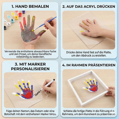 DIY Familien Handabdruck Set