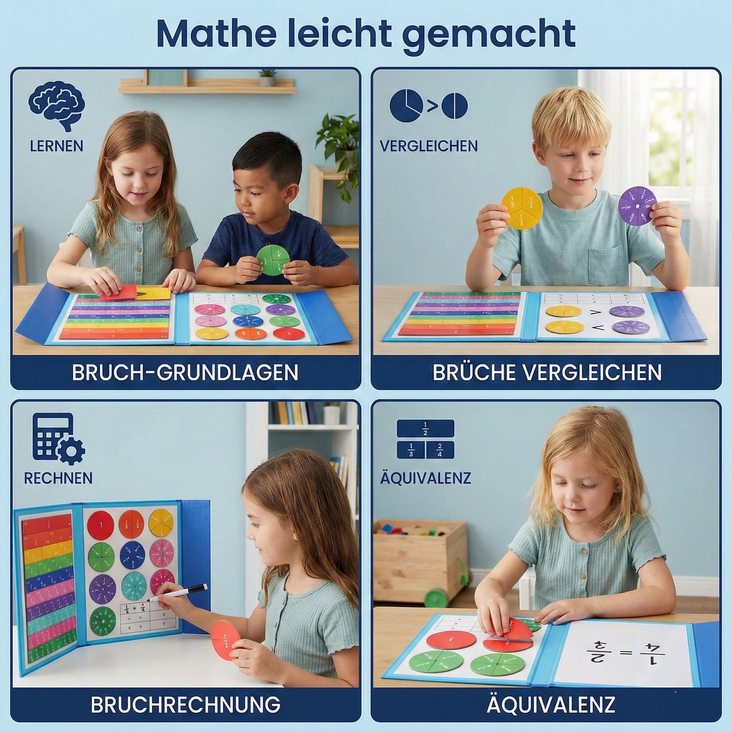 Montessori Magnetische Bruchpuzzle