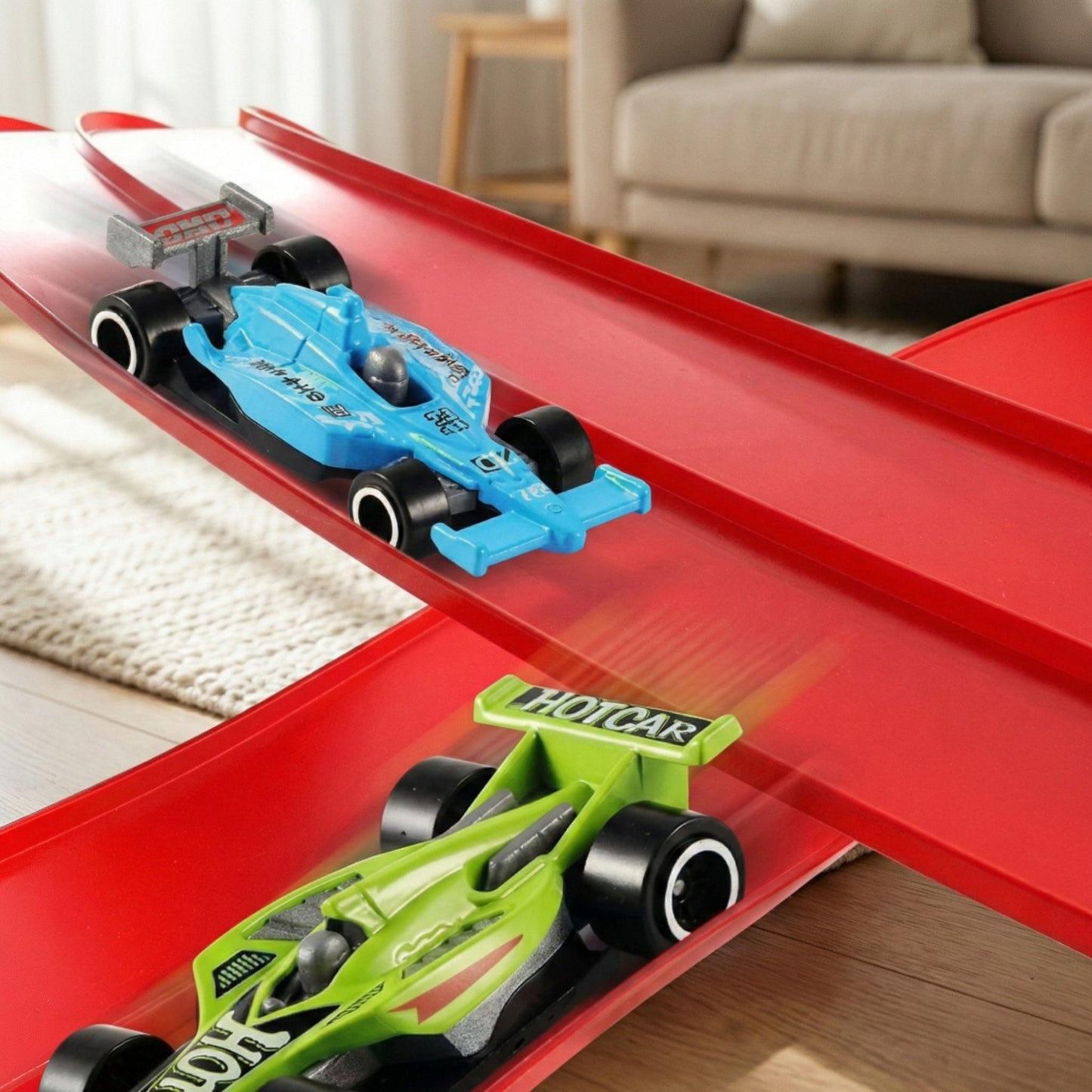 Flexible Rennstrecke für Kinder