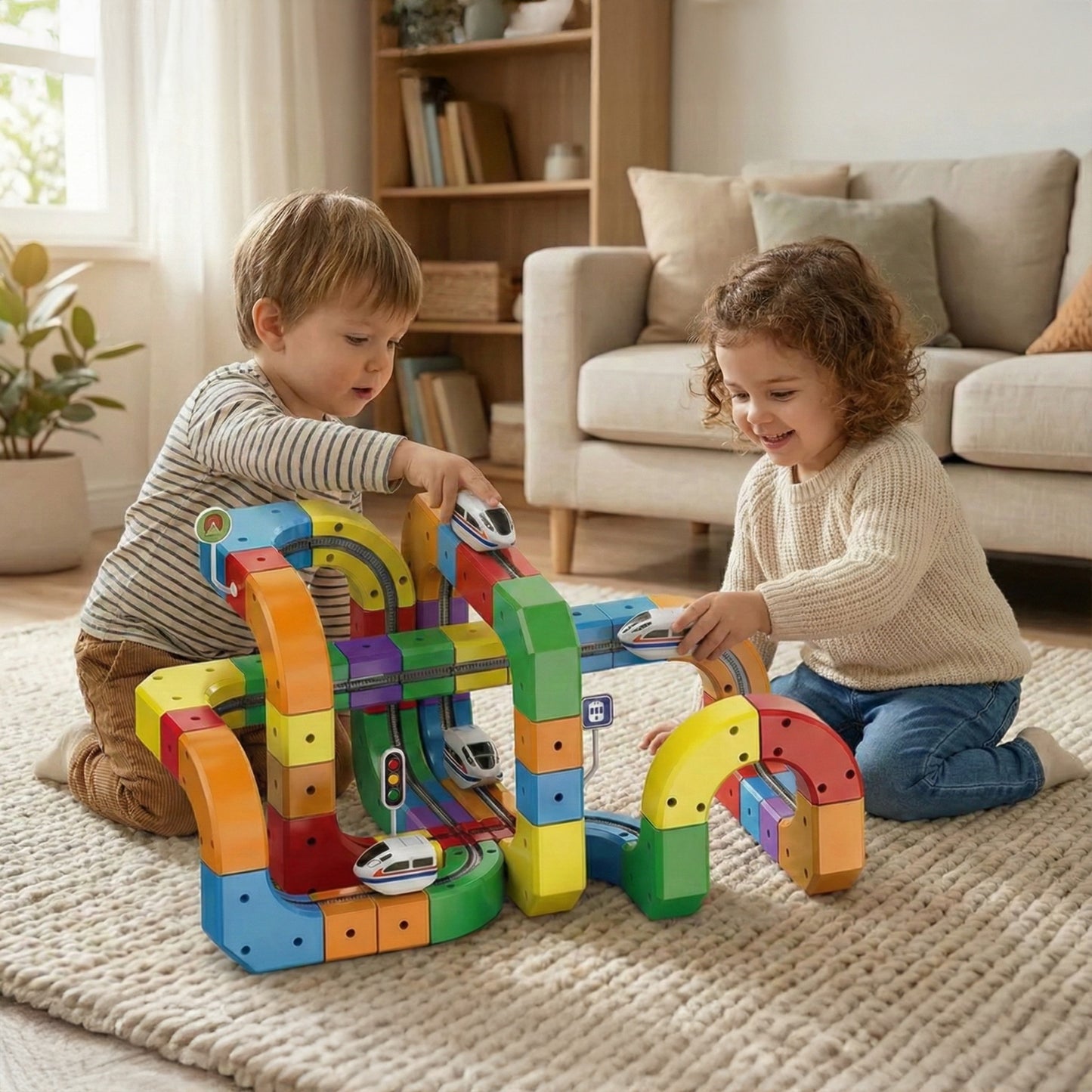 3D magnetische Eisenbahn