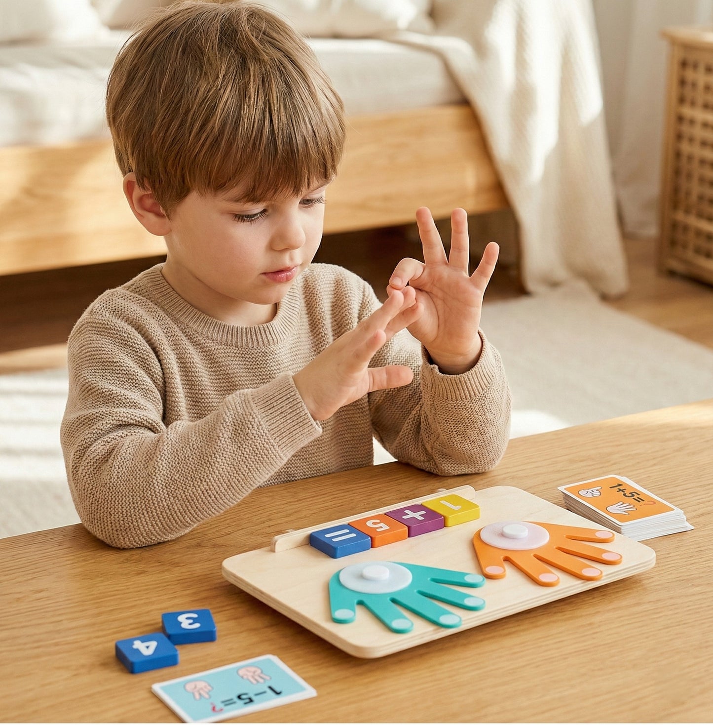 Montessori Zählspiel Holz