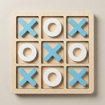 Montessori Holz Tic-Tac-Toe Spielset