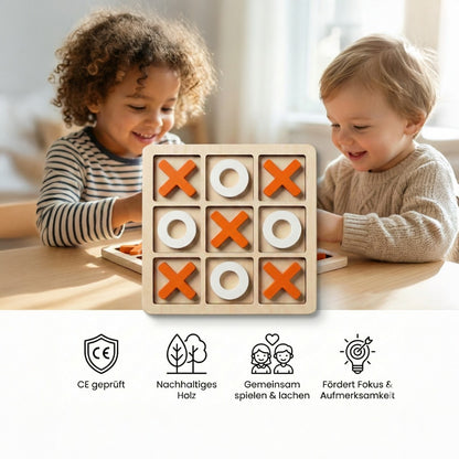 Montessori Holz Tic-Tac-Toe Spielset