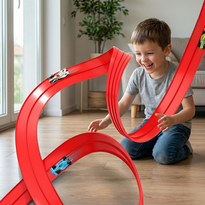 Flexible Rennstrecke für Kinder