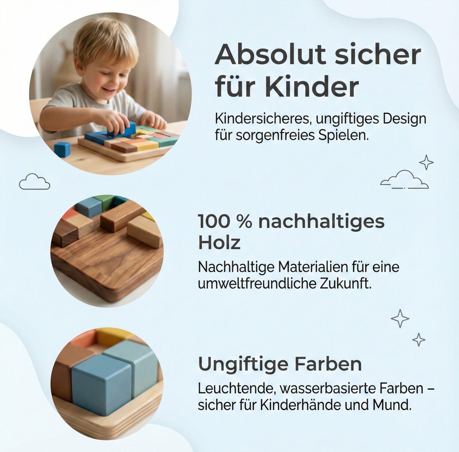 Montessori Holz Tetris