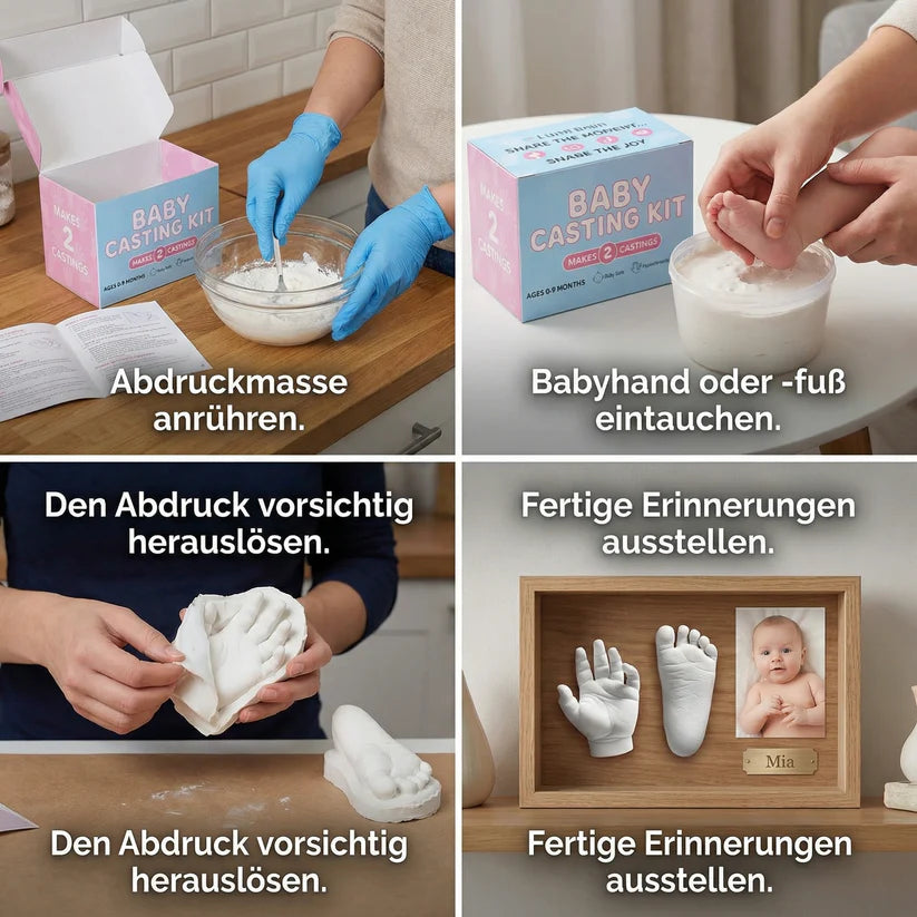 Baby Hand- & Fußabdruck-Set