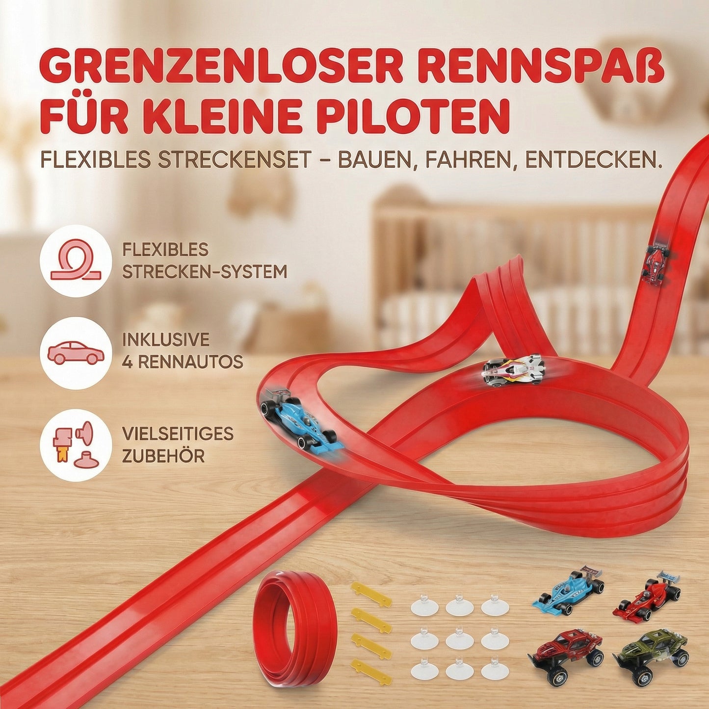 DIY Flexible Rennbahn Spielset