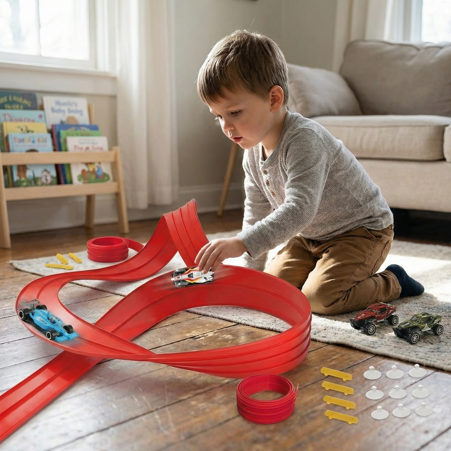 DIY Flexible Rennbahn Spielset