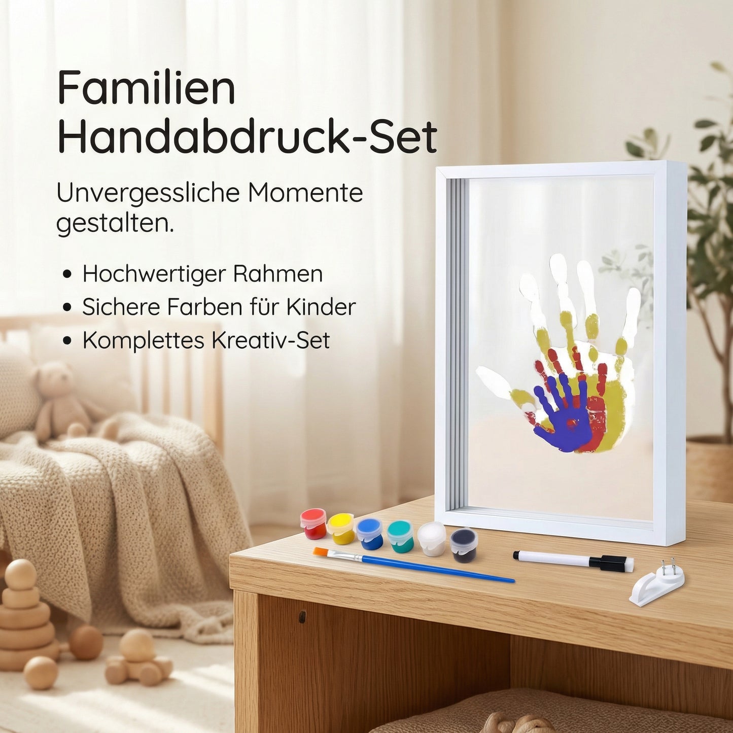 DIY Familien Handabdruck Set