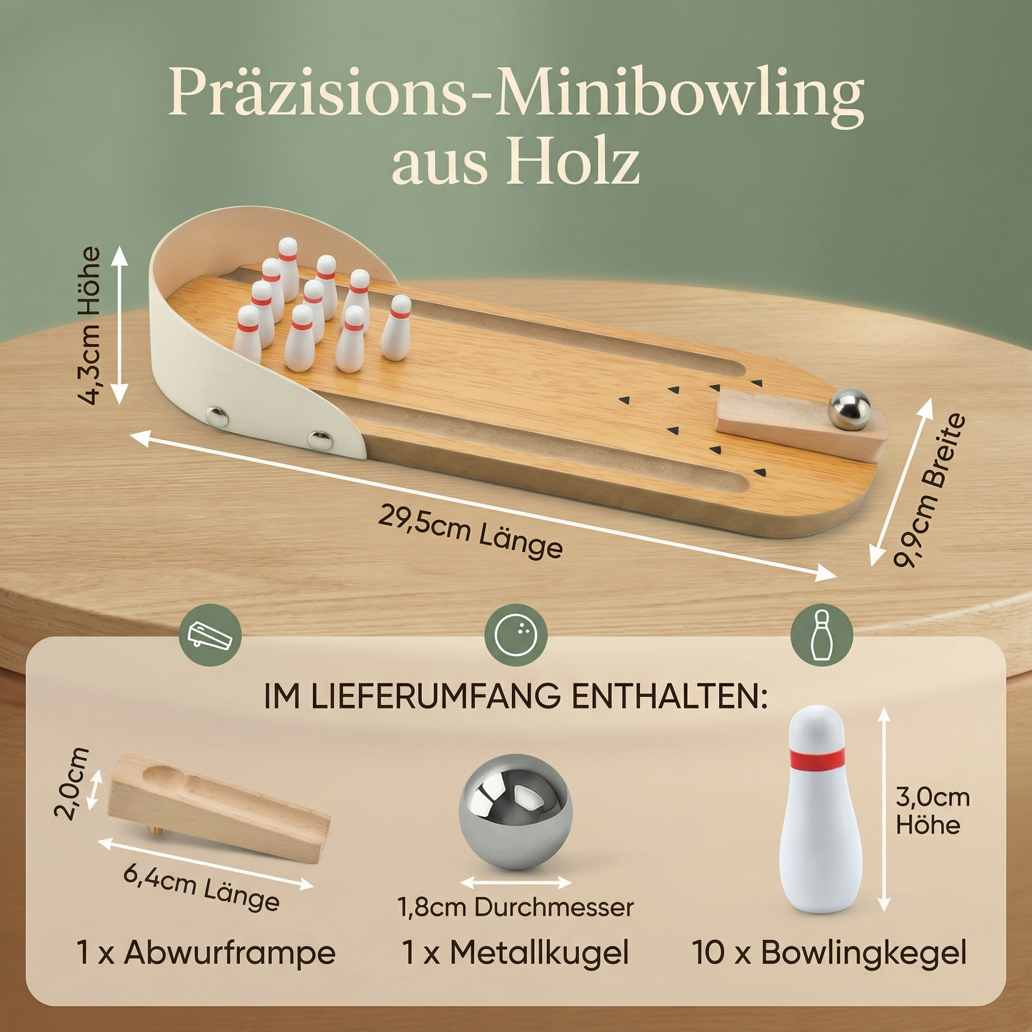 Mini Bowling Spielset