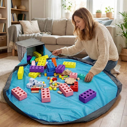 2-in-1 Spielzeugbox & Spielmatte