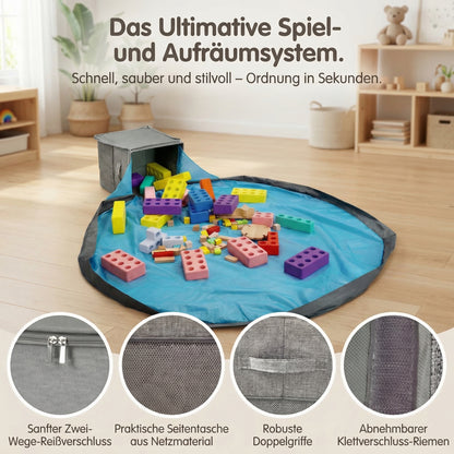 2-in-1 Spielzeugbox & Spielmatte