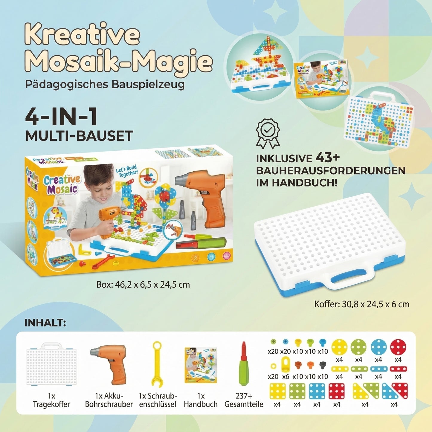 Kinder Bau- und Bohrset