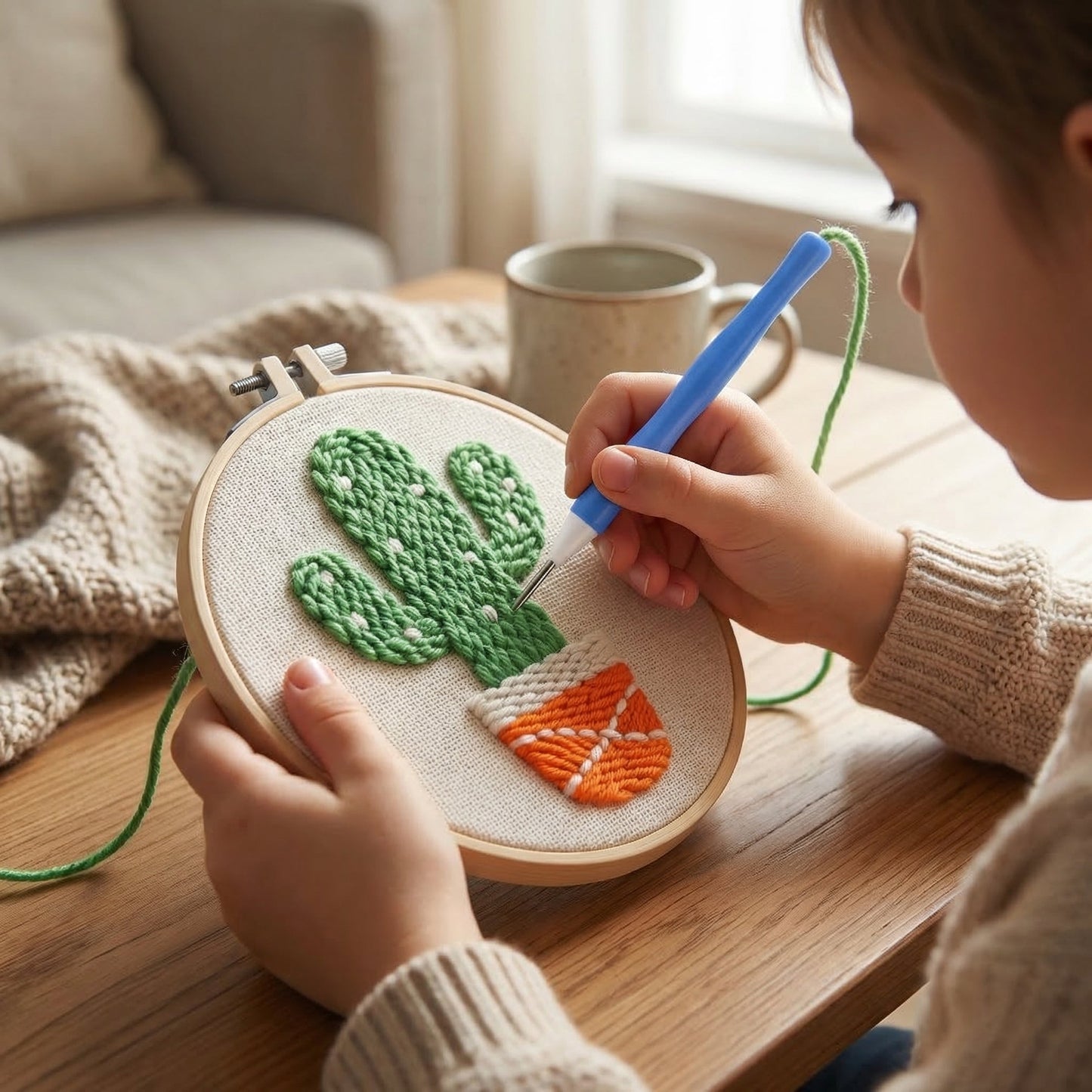 Punch Needle Stickerei Kit