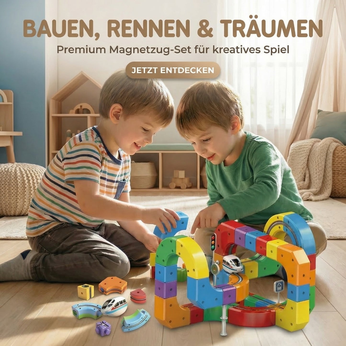 3D magnetische Eisenbahn