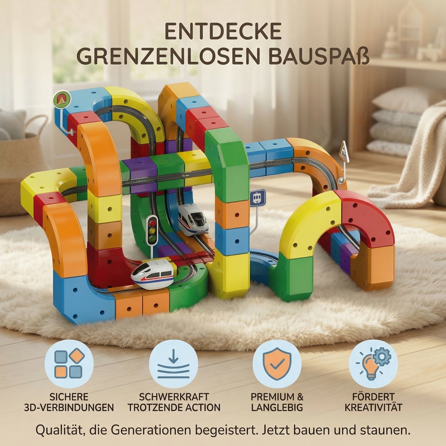 3D magnetische Eisenbahn