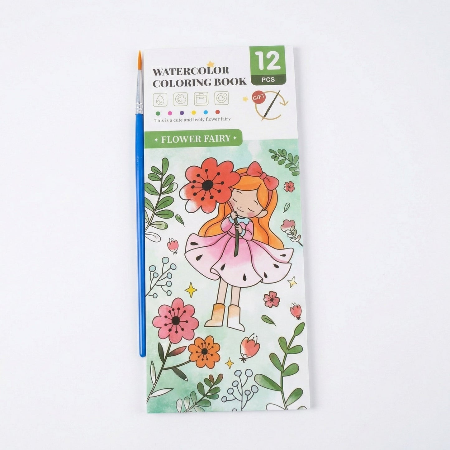 Malbuch mit integrierter Aquarellfarbe