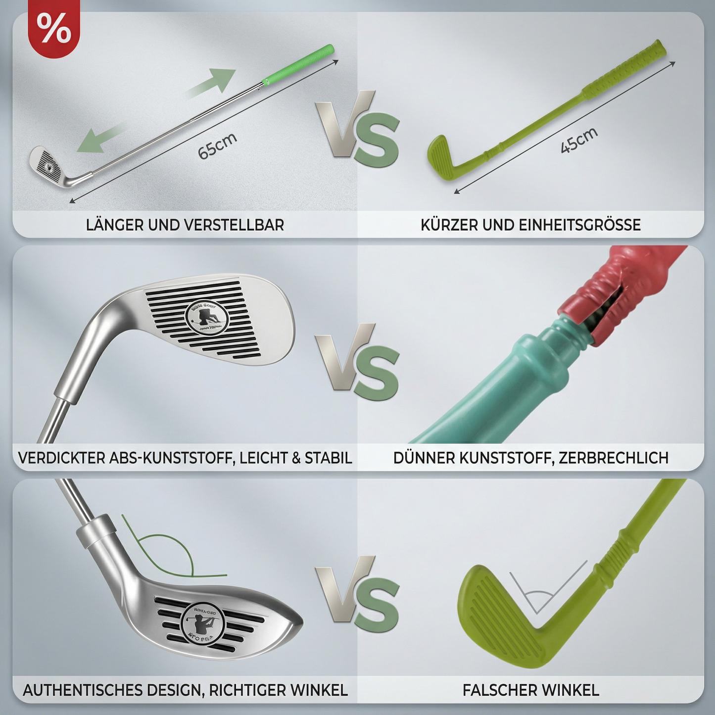 Mini-Golf-Set für Kinder & Familien