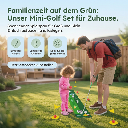 Mini-Golf-Set für Kinder & Familien