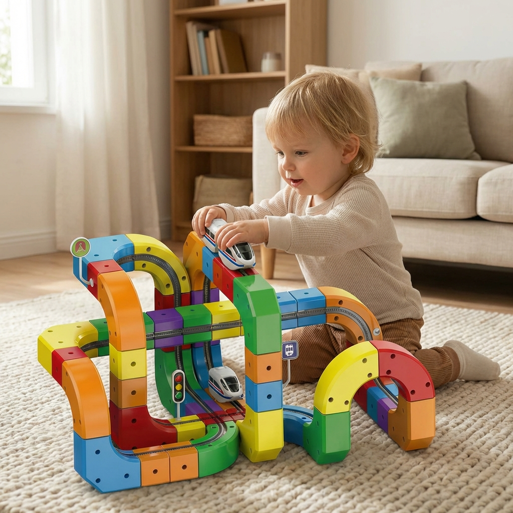 3D magnetische Eisenbahn